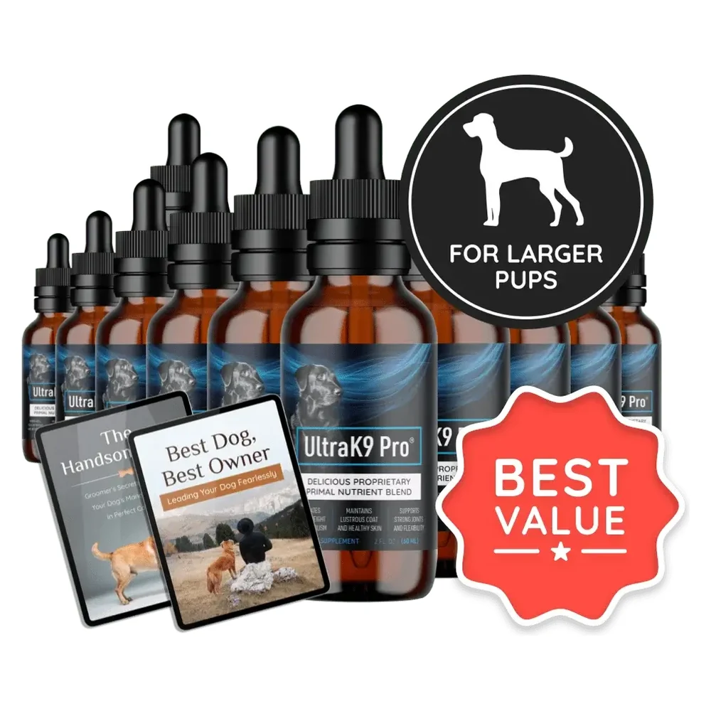 UltraK9 Pro 12 bottles package — dog supplement pricing